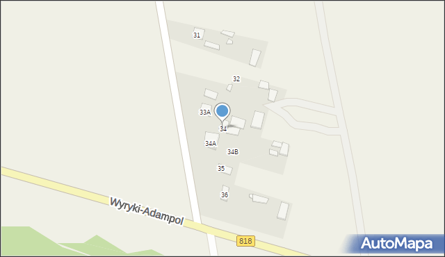 Wyryki-Adampol, Wyryki-Adampol, 34, mapa Wyryki-Adampol