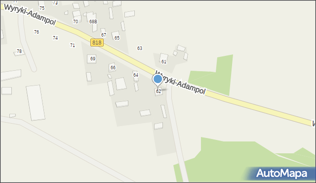 Wyryki-Adampol, Wyryki-Adampol, 62, mapa Wyryki-Adampol