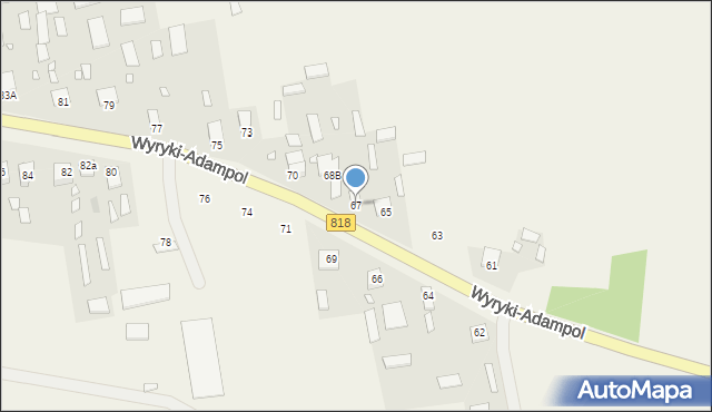 Wyryki-Adampol, Wyryki-Adampol, 67, mapa Wyryki-Adampol