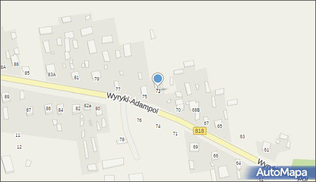 Wyryki-Adampol, Wyryki-Adampol, 73, mapa Wyryki-Adampol