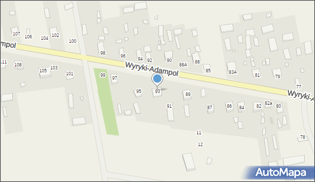 Wyryki-Adampol, Wyryki-Adampol, 93, mapa Wyryki-Adampol