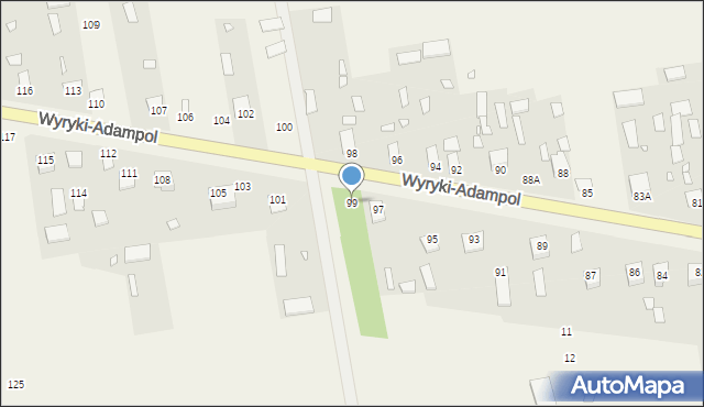 Wyryki-Adampol, Wyryki-Adampol, 99, mapa Wyryki-Adampol