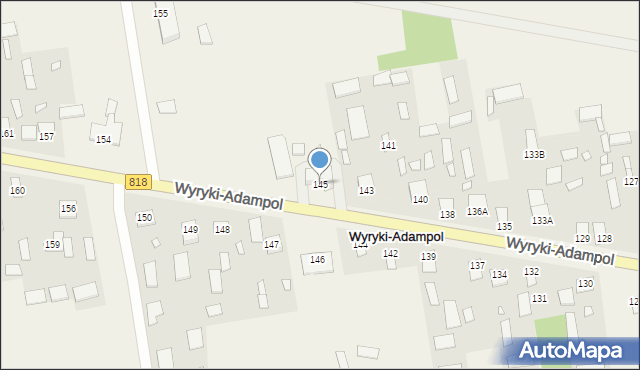 Wyryki-Połód, Wyryki-Połód, 145, mapa Wyryki-Połód