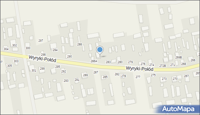 Wyryki-Wola, Wyryki-Wola, 286B, mapa Wyryki-Wola