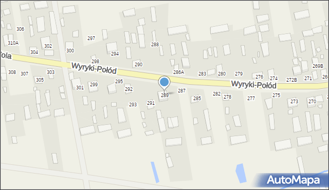 Wyryki-Wola, Wyryki-Wola, 289, mapa Wyryki-Wola