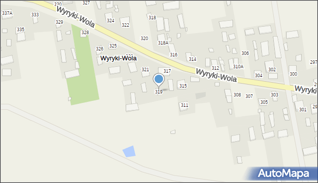 Wyryki-Wola, Wyryki-Wola, 319, mapa Wyryki-Wola