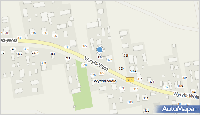 Wyryki-Wola, Wyryki-Wola, 324, mapa Wyryki-Wola