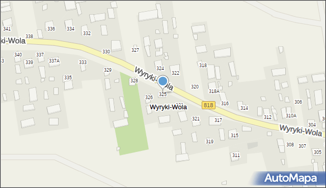 Wyryki-Wola, Wyryki-Wola, 325, mapa Wyryki-Wola