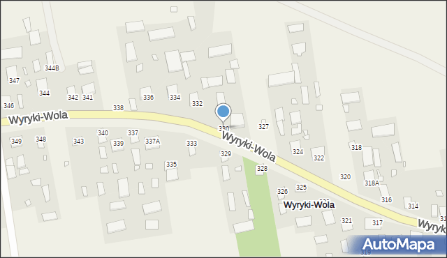 Wyryki-Wola, Wyryki-Wola, 330, mapa Wyryki-Wola