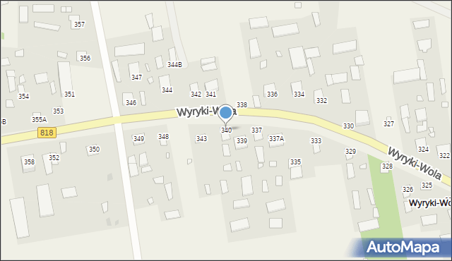 Wyryki-Wola, Wyryki-Wola, 340, mapa Wyryki-Wola