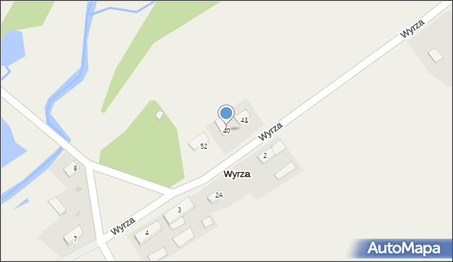 Wyrza, Wyrza, 40, mapa Wyrza