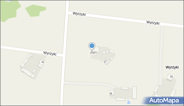 Wyrzyki, Wyrzyki, 37A, mapa Wyrzyki