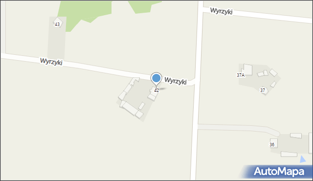 Wyrzyki, Wyrzyki, 42, mapa Wyrzyki