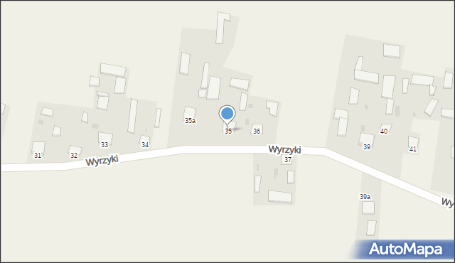 Wyrzyki, Wyrzyki, 35, mapa Wyrzyki