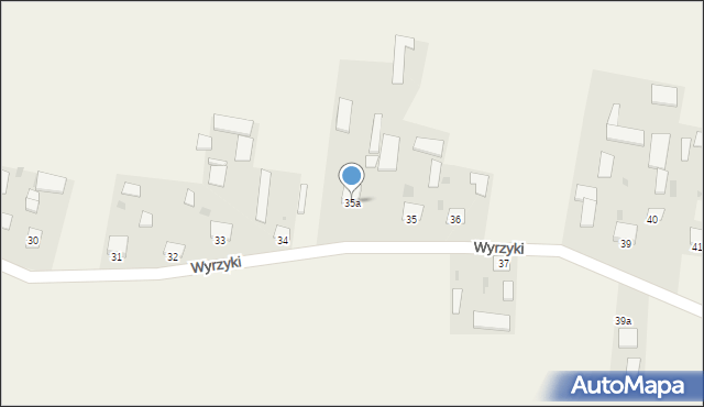 Wyrzyki, Wyrzyki, 35a, mapa Wyrzyki