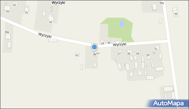 Wyrzyki, Wyrzyki, 44, mapa Wyrzyki