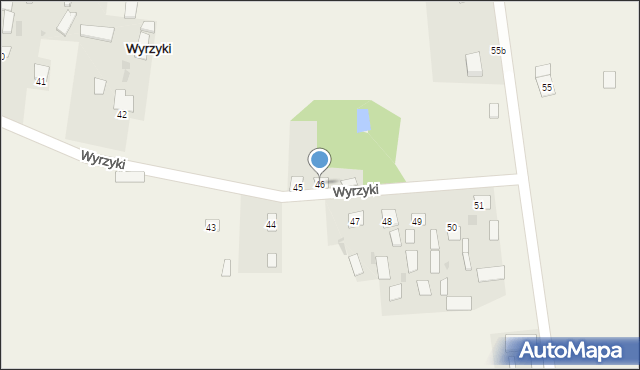 Wyrzyki, Wyrzyki, 46, mapa Wyrzyki