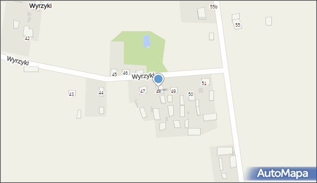 Wyrzyki, Wyrzyki, 48, mapa Wyrzyki