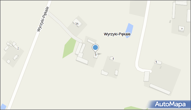 Wyrzyki-Pękale, Wyrzyki-Pękale, 3, mapa Wyrzyki-Pękale