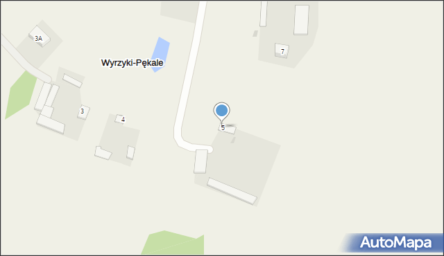 Wyrzyki-Pękale, Wyrzyki-Pękale, 5, mapa Wyrzyki-Pękale