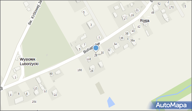 Wysiołek Luborzycki, Wysiołek Luborzycki, 213, mapa Wysiołek Luborzycki