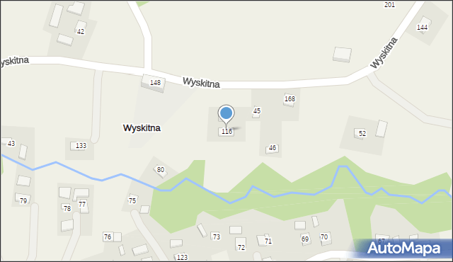 Wyskitna, Wyskitna, 116, mapa Wyskitna