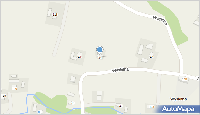 Wyskitna, Wyskitna, 34, mapa Wyskitna