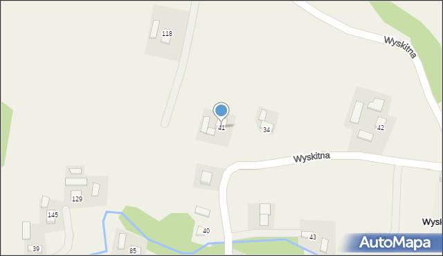 Wyskitna, Wyskitna, 41, mapa Wyskitna