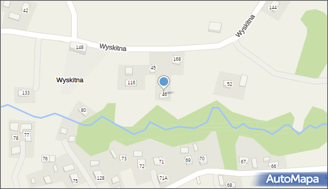 Wyskitna, Wyskitna, 46, mapa Wyskitna