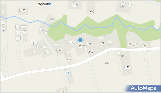 Wyskitna, Wyskitna, 72, mapa Wyskitna