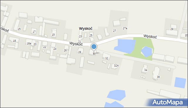 Wyskoć, Wyskoć, 30, mapa Wyskoć