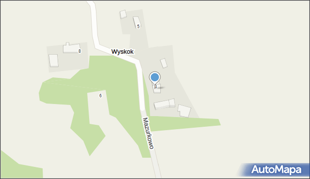 Wyskok, Wyskok, 3/1, mapa Wyskok