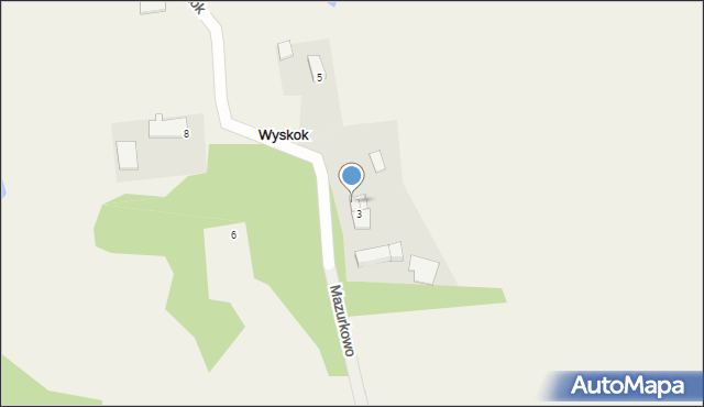 Wyskok, Wyskok, 3/2, mapa Wyskok