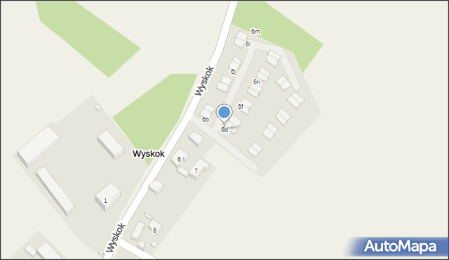 Wyskok, Wyskok, 6d, mapa Wyskok