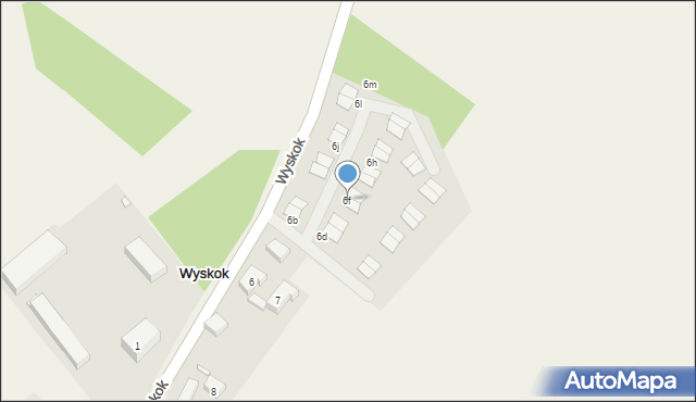 Wyskok, Wyskok, 6f, mapa Wyskok