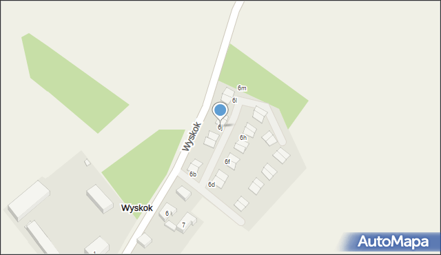 Wyskok, Wyskok, 6j, mapa Wyskok