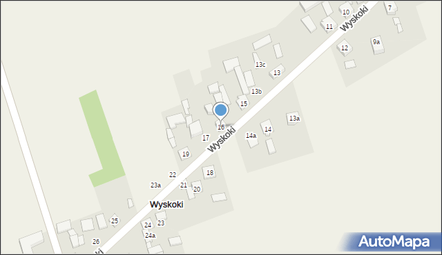 Wyskoki, Wyskoki, 16, mapa Wyskoki