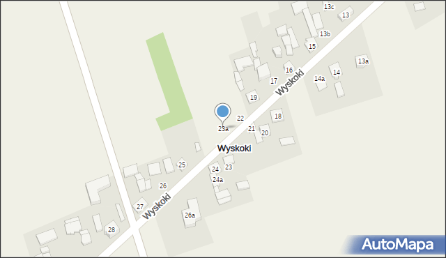 Wyskoki, Wyskoki, 23a, mapa Wyskoki