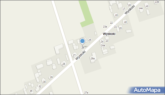 Wyskoki, Wyskoki, 26, mapa Wyskoki