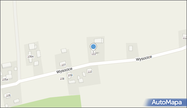 Wysocice, Wysocice, 111, mapa Wysocice