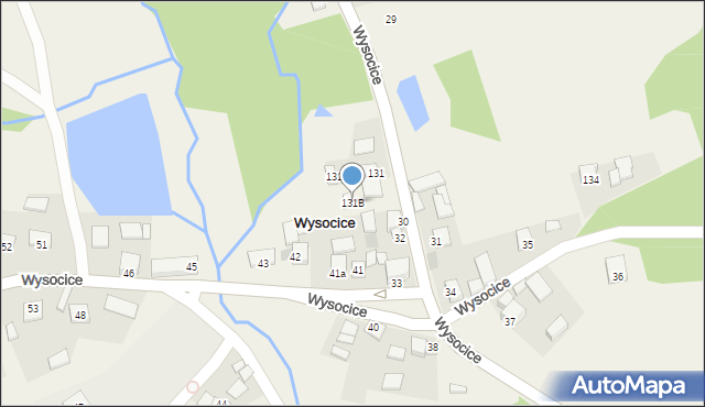 Wysocice, Wysocice, 131B, mapa Wysocice