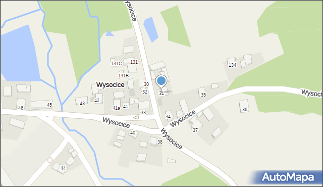 Wysocice, Wysocice, 31, mapa Wysocice