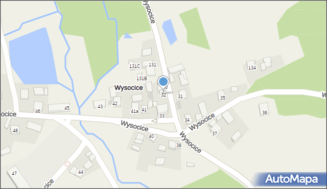 Wysocice, Wysocice, 32, mapa Wysocice