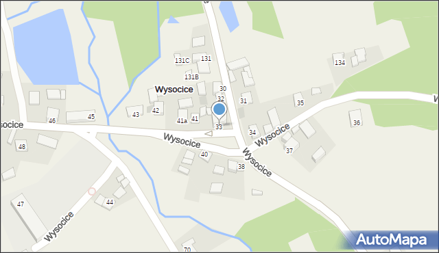 Wysocice, Wysocice, 33, mapa Wysocice