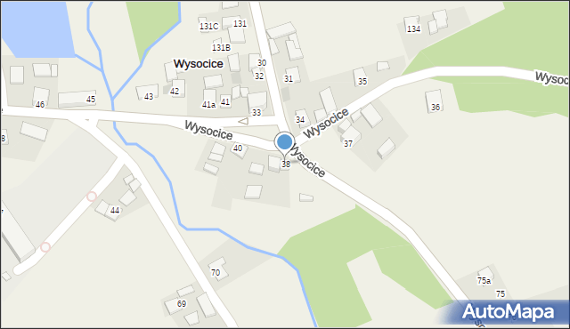 Wysocice, Wysocice, 38, mapa Wysocice