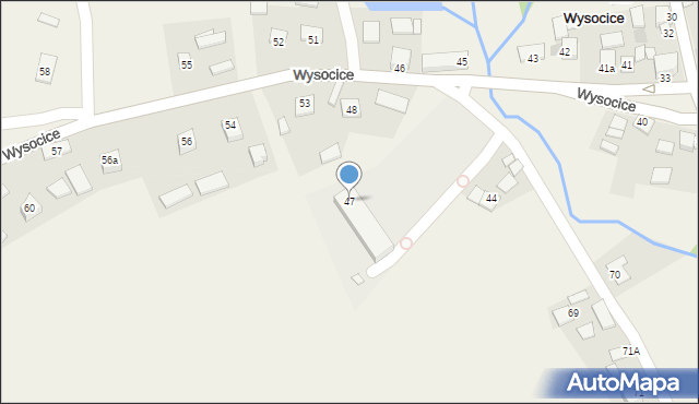 Wysocice, Wysocice, 47, mapa Wysocice