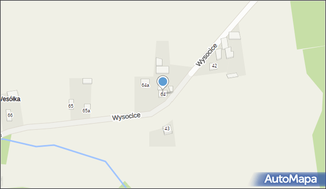 Wysocice, Wysocice, 64, mapa Wysocice