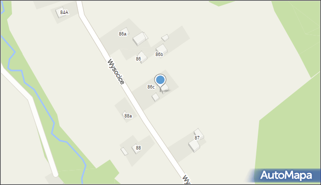 Wysocice, Wysocice, 87c, mapa Wysocice