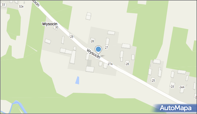 Wysocin, Wysocin, 28A, mapa Wysocin