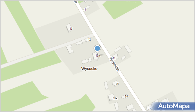 Wysocko, Wysocko, 40a, mapa Wysocko